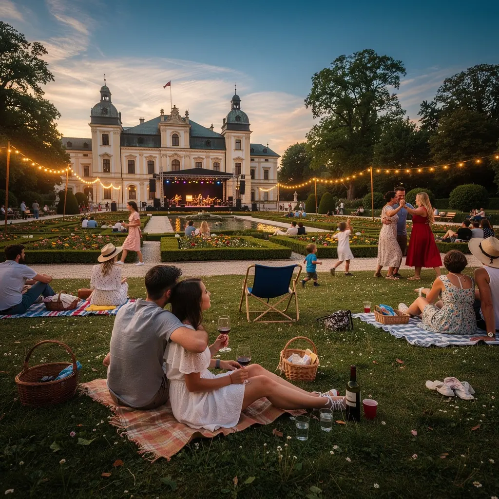 Historický Karlův most s turisty a umělci, kteří malují jeho krásu.
